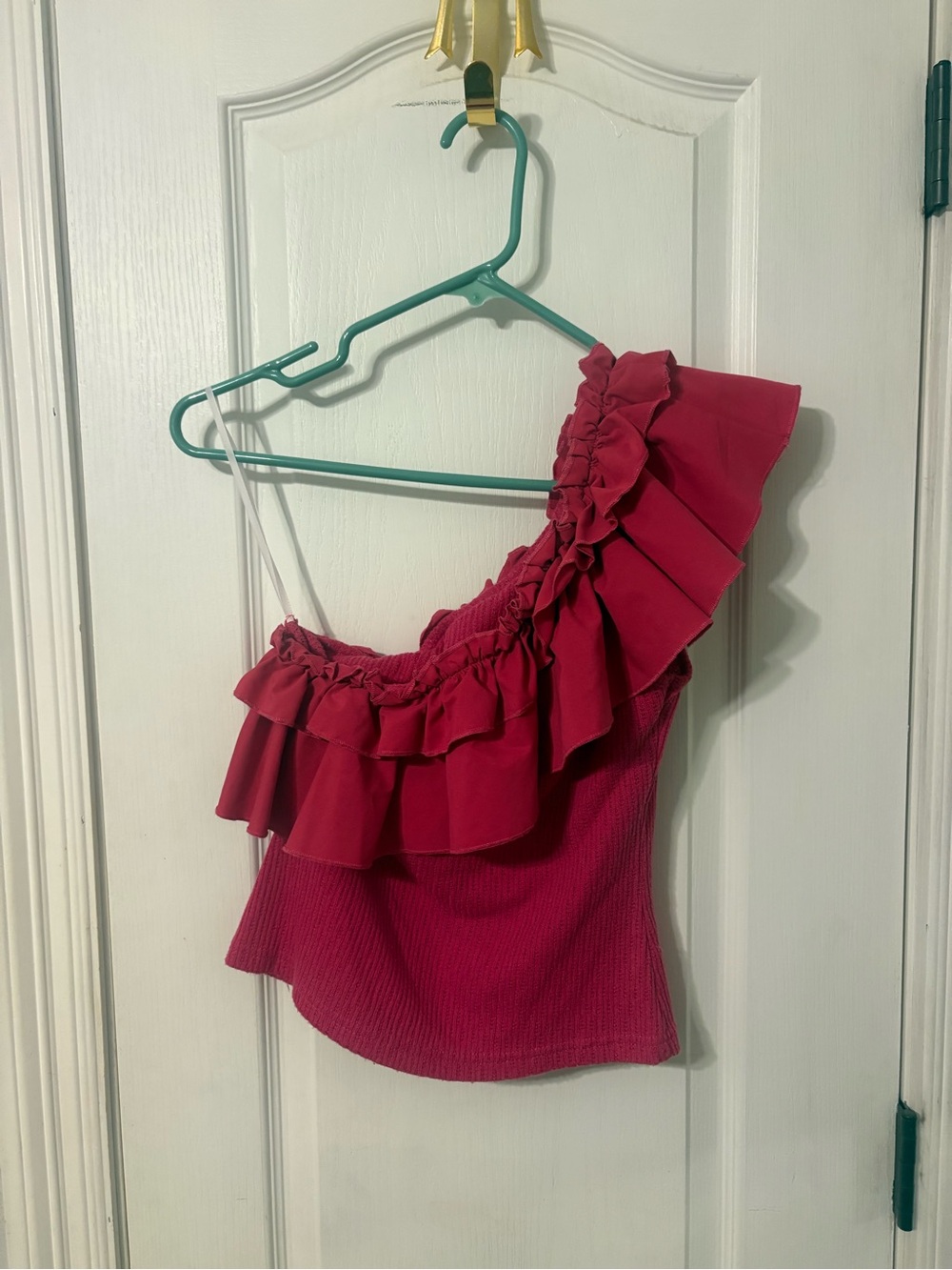 SHEIN One-Shoulder Ruffle Top